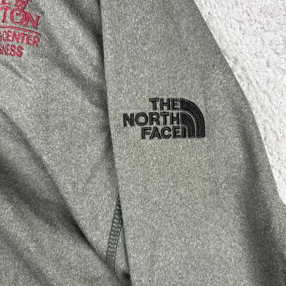 North Face Pullover Mens Large Gray College of Charleston 1/4 Zip Active Fleece